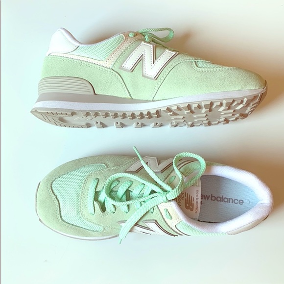 new balance 574 mint green